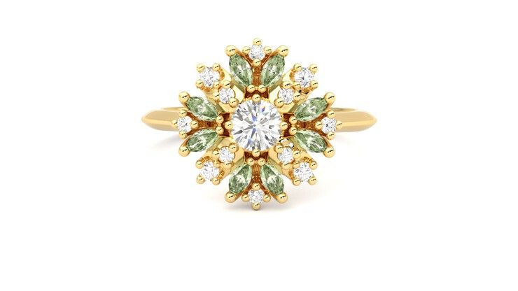 Taylor & Hart Aphrodite Ring Jewellery 360 degree image 29