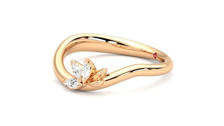 Taylor & Hart Marea Ring Jewellery 360 degree image 22