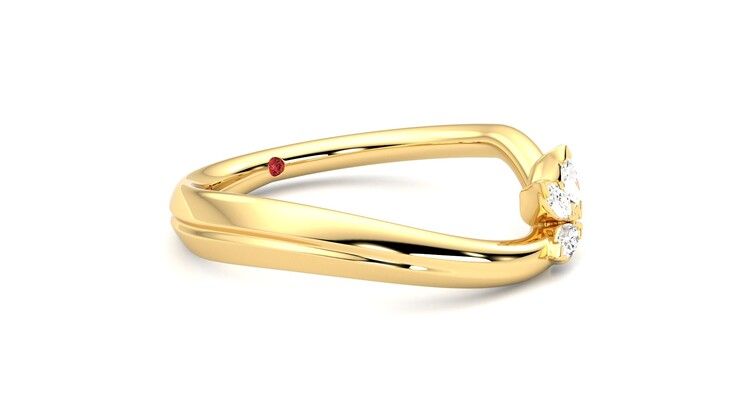 Taylor & Hart Marea Ring Jewellery 360 degree image 6