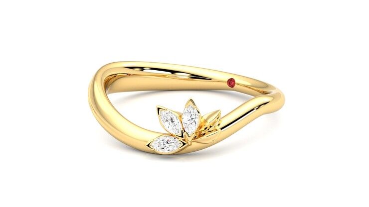 Taylor & Hart Marea Ring Jewellery 360 degree image 24