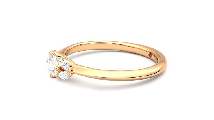 Taylor & Hart Sonnet Ring Jewellery 360 degree image 22