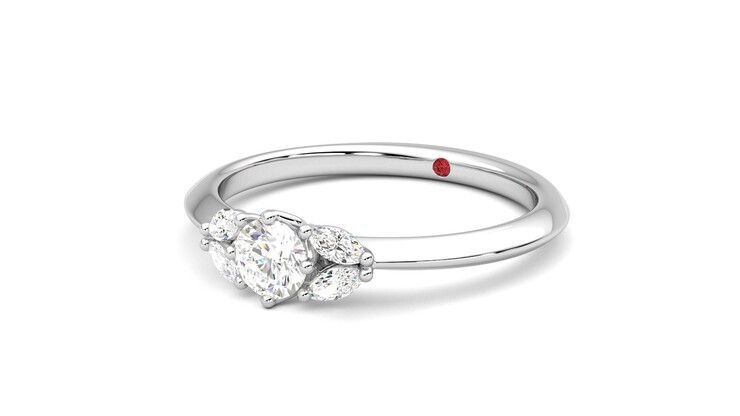Taylor & Hart Sonnet Ring Jewellery 360 degree image 25