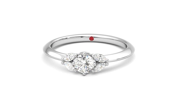 Taylor & Hart Sonnet Ring Jewellery 360 degree image 28