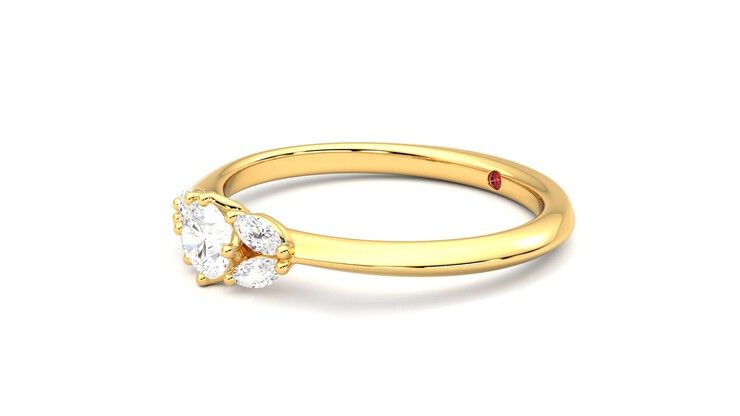 Taylor & Hart Sonnet Ring Jewellery 360 degree image 23