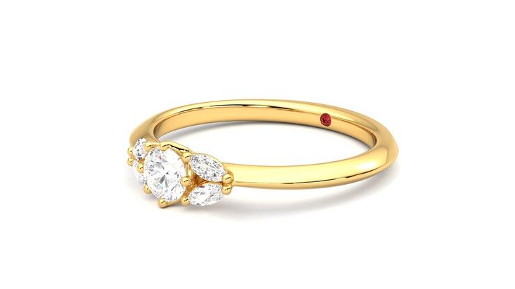 Taylor & Hart Sonnet Ring Jewellery 360 degree image 24