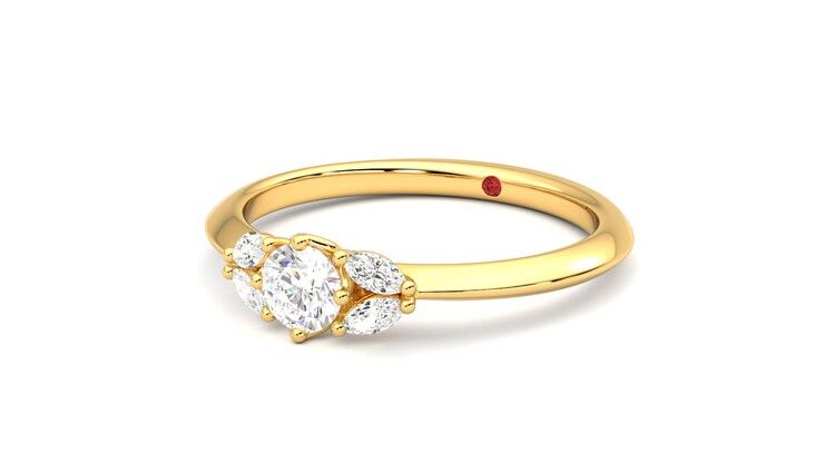 Taylor & Hart Sonnet Ring Jewellery 360 degree image 25