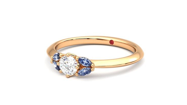 Taylor & Hart Sonnet Ring Jewellery 360 degree image 25