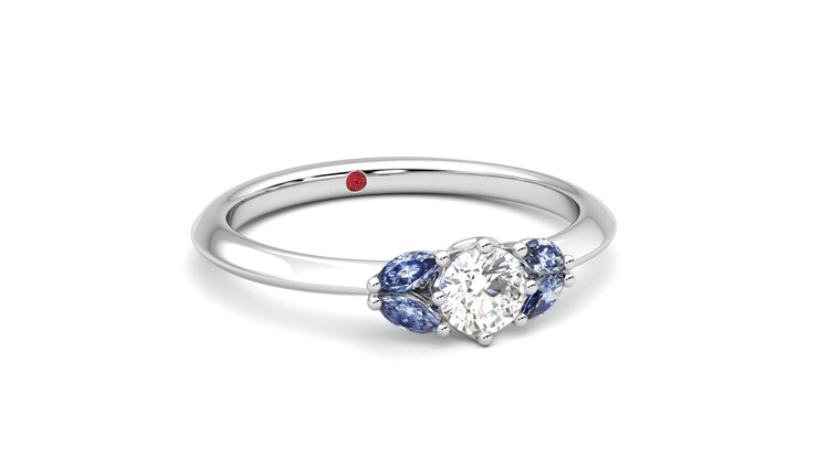 Taylor & Hart Sonnet Ring Jewellery 360 degree image 4