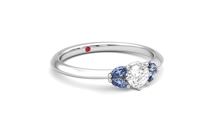 Taylor & Hart Sonnet Ring Jewellery 360 degree image 5