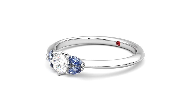 Taylor & Hart Sonnet Ring Jewellery 360 degree image 24