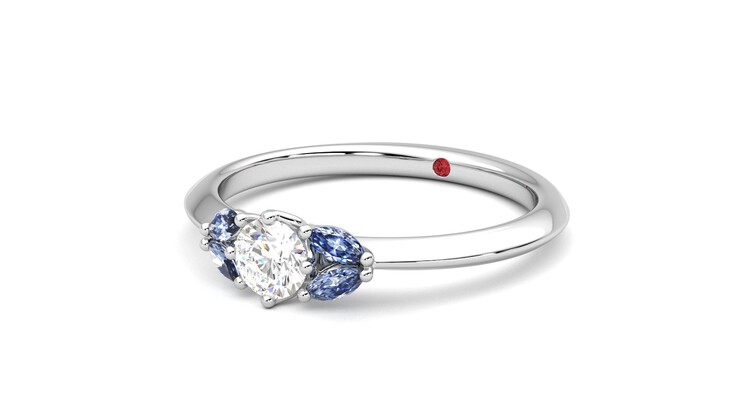 Taylor & Hart Sonnet Ring Jewellery 360 degree image 25