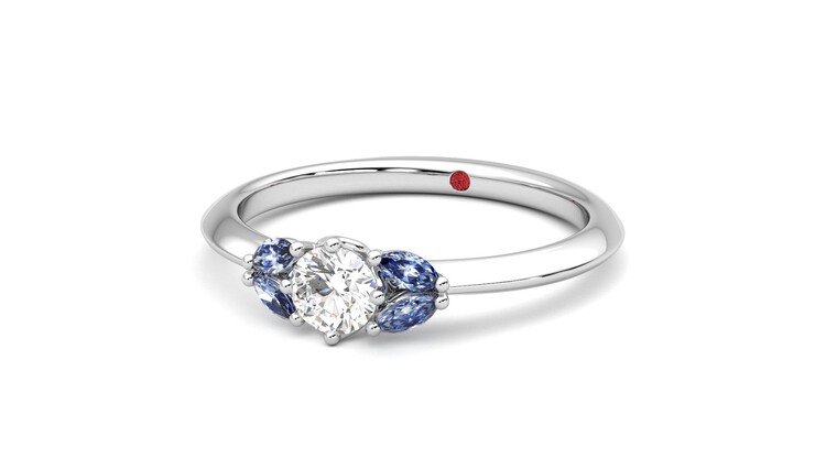 Taylor & Hart Sonnet Ring Jewellery 360 degree image 26