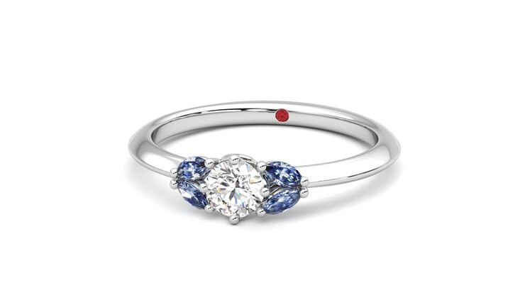 Taylor & Hart Sonnet Ring Jewellery 360 degree image 27