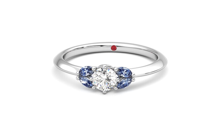 Taylor & Hart Sonnet Ring Jewellery 360 degree image 28