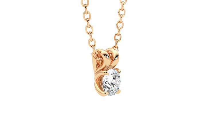 Taylor & Hart Dea 0.25ct Necklace Jewellery 360 degree image 7