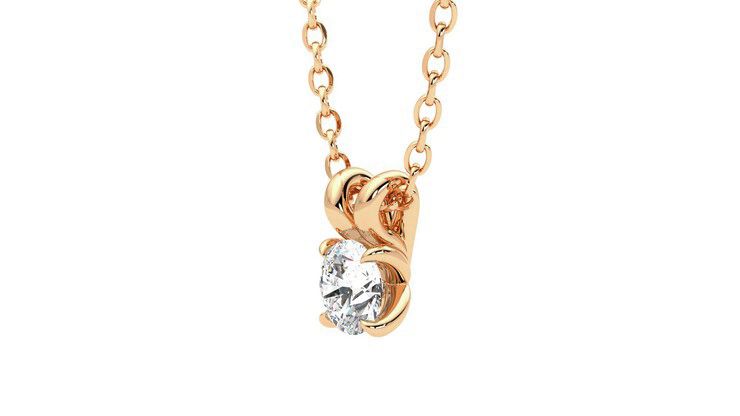 Taylor & Hart Dea 0.25ct Necklace Jewellery 360 degree image 23