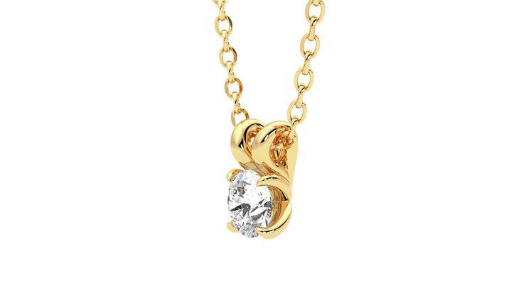Taylor & Hart Dea 0.25ct Necklace Jewellery 360 degree image 23