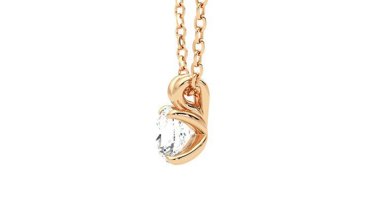 Taylor & Hart Dea 0.50ct Necklace Jewellery 360 degree image 19