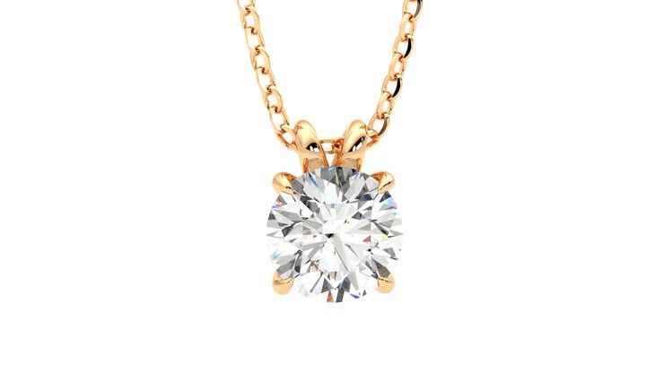 Taylor & Hart Dea 1.00ct Necklace Jewellery 360 degree image 2
