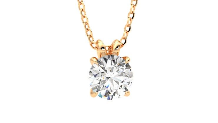 Taylor & Hart Dea 1.00ct Necklace Jewellery 360 degree image 3