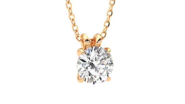 Taylor & Hart Dea 1.00ct Necklace Jewellery 360 degree image 4