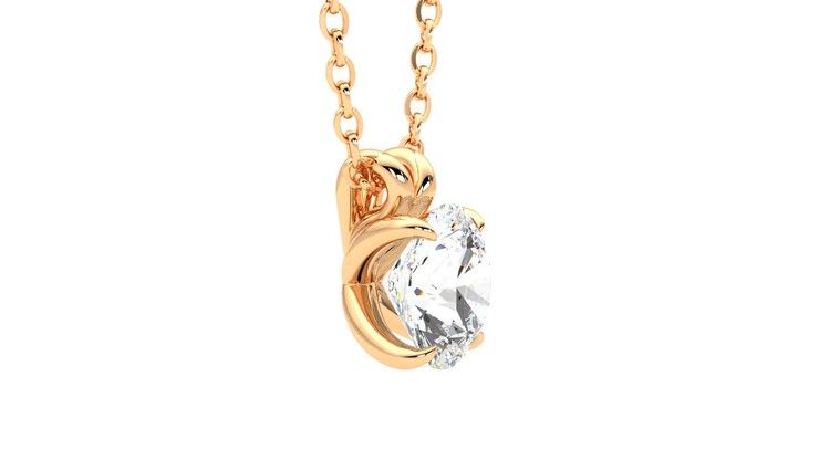 Taylor & Hart Dea 1.00ct Necklace Jewellery 360 degree image 8