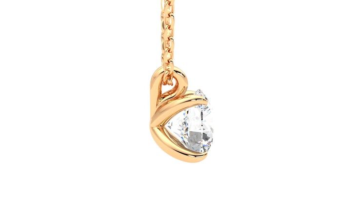 Taylor & Hart Dea 1.00ct Necklace Jewellery 360 degree image 10