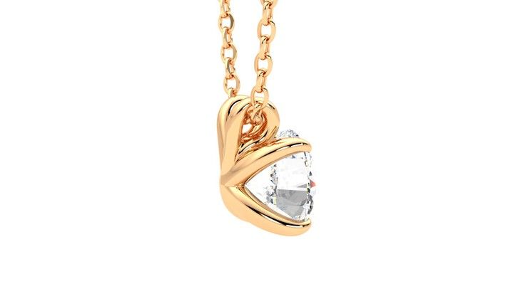 Taylor & Hart Dea 1.00ct Necklace Jewellery 360 degree image 11