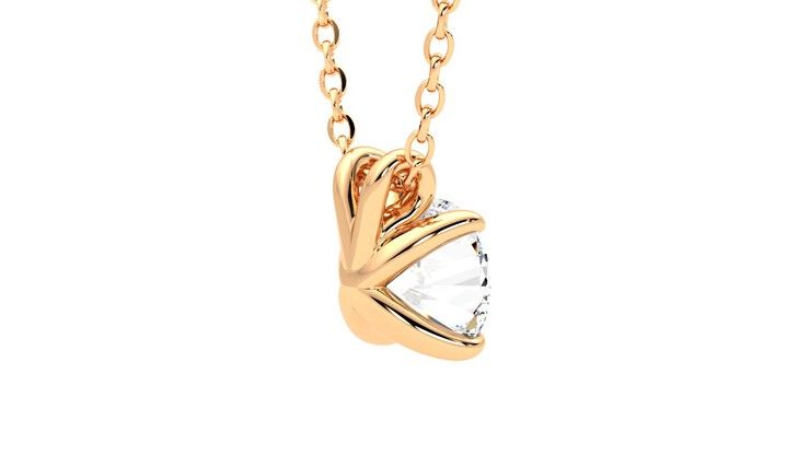 Taylor & Hart Dea 1.00ct Necklace Jewellery 360 degree image 12