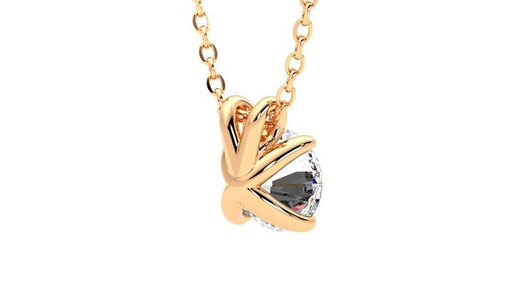 Taylor & Hart Dea 1.00ct Necklace Jewellery 360 degree image 13