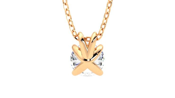 Taylor & Hart Dea 1.00ct Necklace Jewellery 360 degree image 15