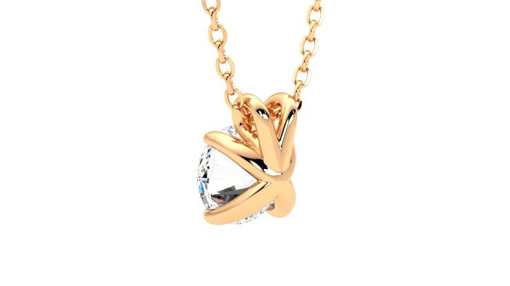 Taylor & Hart Dea 1.00ct Necklace Jewellery 360 degree image 17