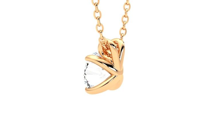 Taylor & Hart Dea 1.00ct Necklace Jewellery 360 degree image 18
