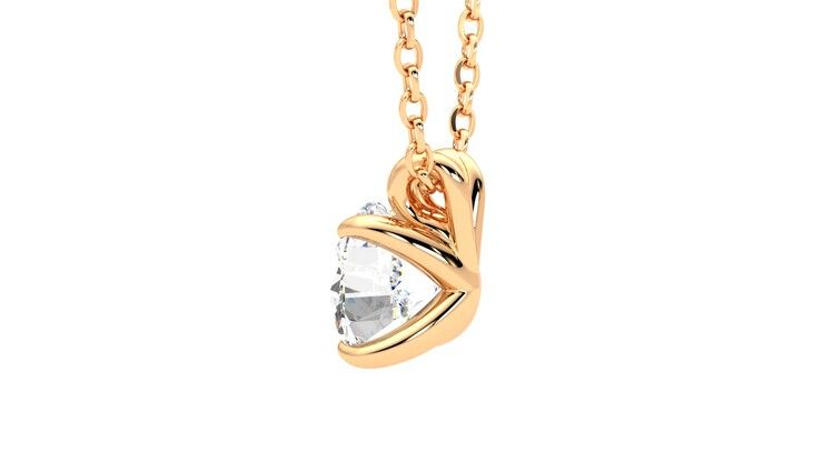 Taylor & Hart Dea 1.00ct Necklace Jewellery 360 degree image 19