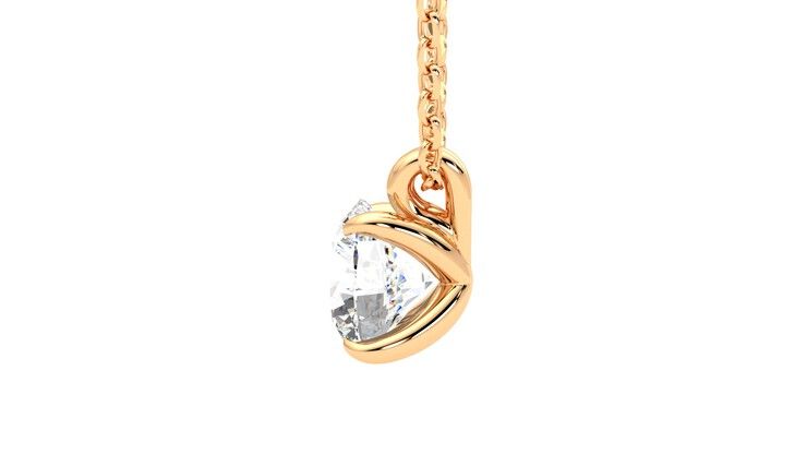 Taylor & Hart Dea 1.00ct Necklace Jewellery 360 degree image 20
