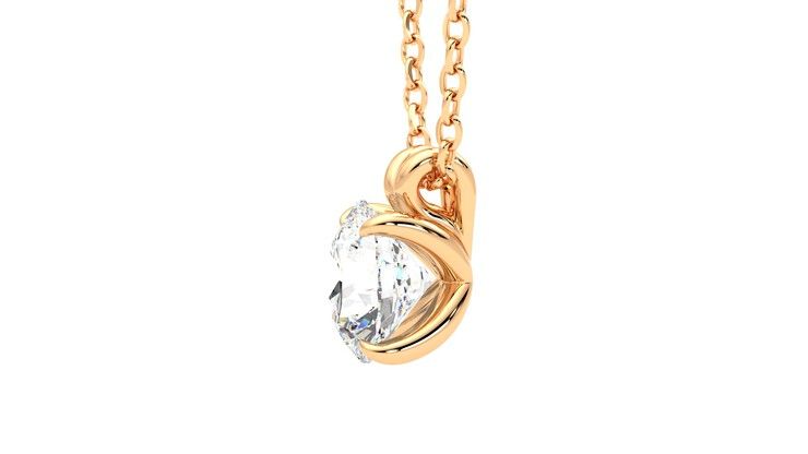 Taylor & Hart Dea 1.00ct Necklace Jewellery 360 degree image 21