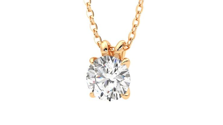 Taylor & Hart Dea 1.00ct Necklace Jewellery 360 degree image 26