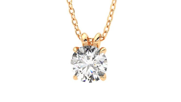 Taylor & Hart Dea 1.00ct Necklace Jewellery 360 degree image 27