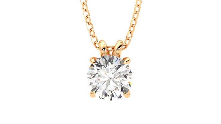 Taylor & Hart Dea 1.00ct Necklace Jewellery 360 degree image 28