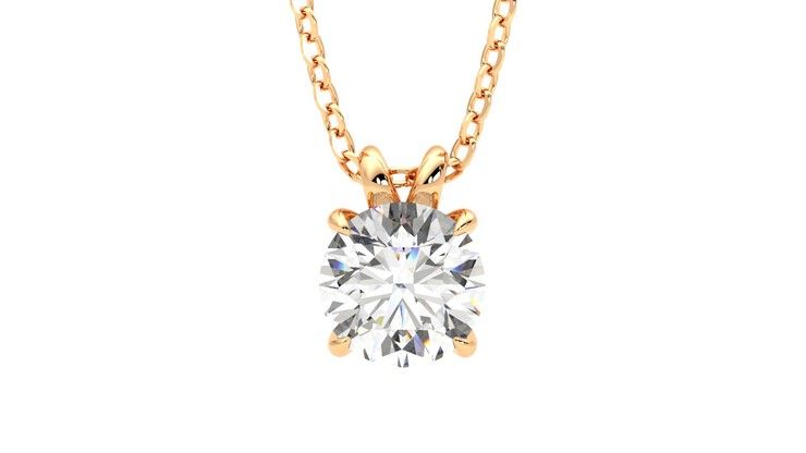 Taylor & Hart Dea 1.00ct Necklace Jewellery 360 degree image 29
