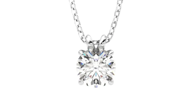 Taylor & Hart Dea 1.00ct Necklace Platinum Necklace 360 detail 01