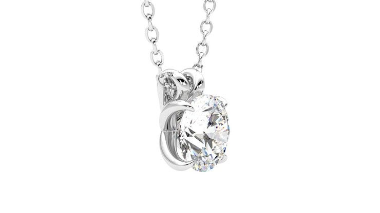 Taylor & Hart Dea 1.00ct Necklace Jewellery 360 degree image 7