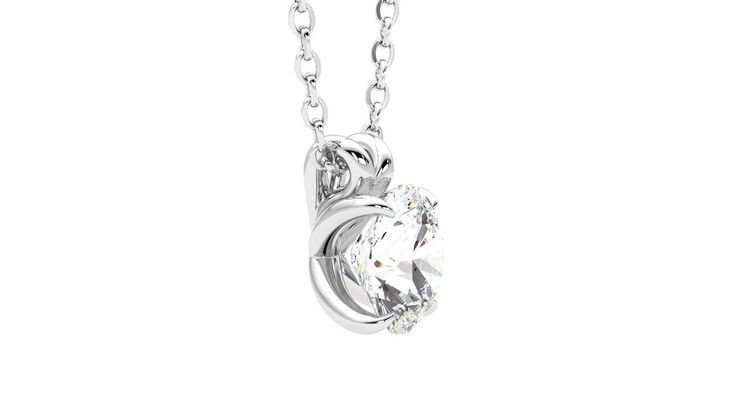 Taylor & Hart Dea 1.00ct Necklace Jewellery 360 degree image 8