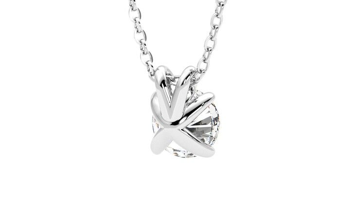 Taylor & Hart Dea 1.00ct Necklace Jewellery 360 degree image 14