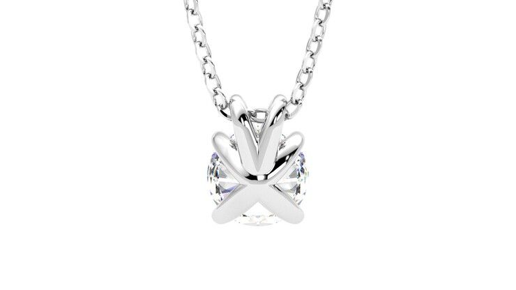 Taylor & Hart Dea 1.00ct Necklace Jewellery 360 degree image 15
