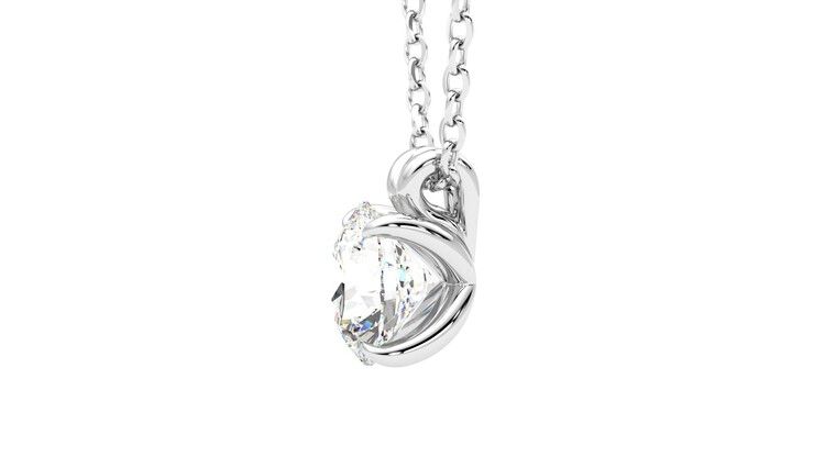 Taylor & Hart Dea 1.00ct Necklace Jewellery 360 degree image 21