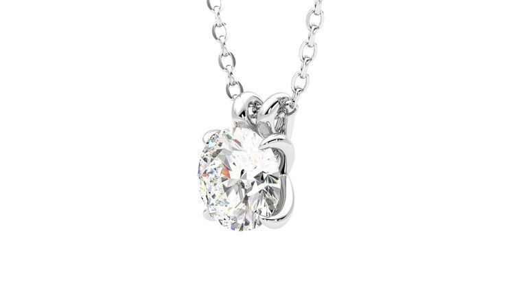 Taylor & Hart Dea 1.00ct Necklace Jewellery 360 degree image 24
