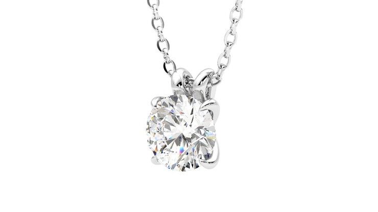 Taylor & Hart Dea 1.00ct Necklace Jewellery 360 degree image 25