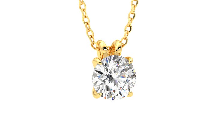 Taylor & Hart Dea 1.00ct Necklace Jewellery 360 degree image 4