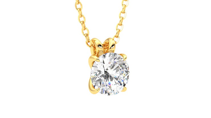 Taylor & Hart Dea 1.00ct Necklace Jewellery 360 degree image 5